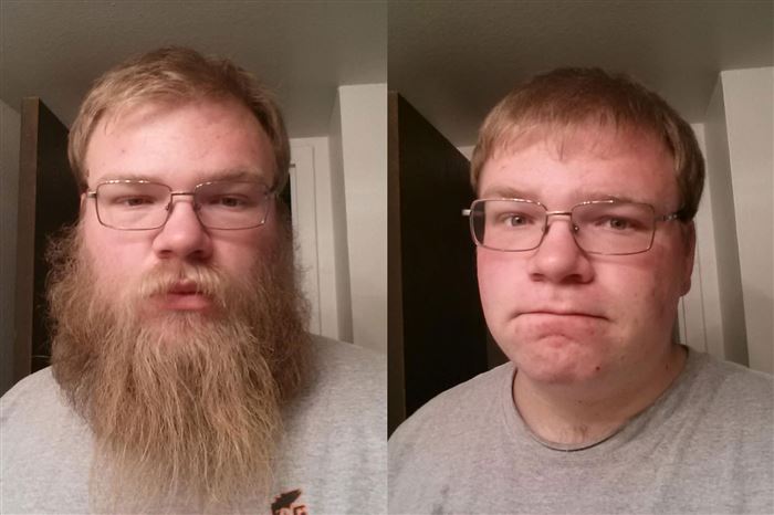 baard voor en na